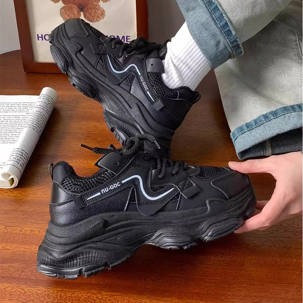 Best sellingeasiest for matchthick sole dad shoes women's fall and winter show feet small increase 2025new arrival fried streetfleece-linedcasual sneakers