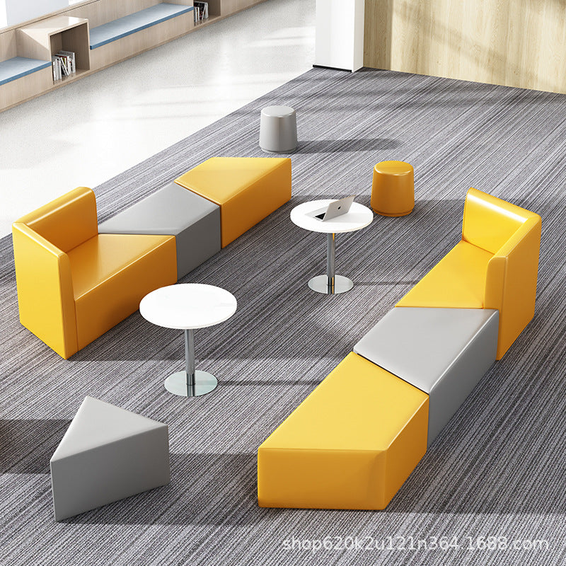 Saint li office sofa special-shaped training institution patchwork sofa reception and rest area business reception casual sofa sf