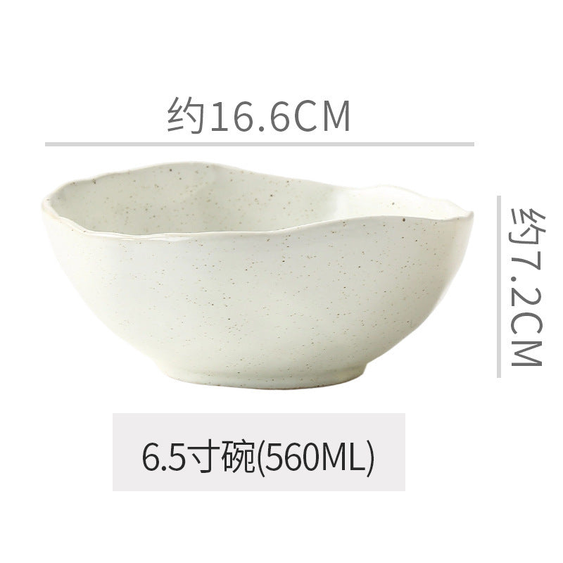 Vintage chic dinnerware set - restaurant, hotel, and home use - unique shaped dessert plates, pastry bowls, and rice bowls - wholesale