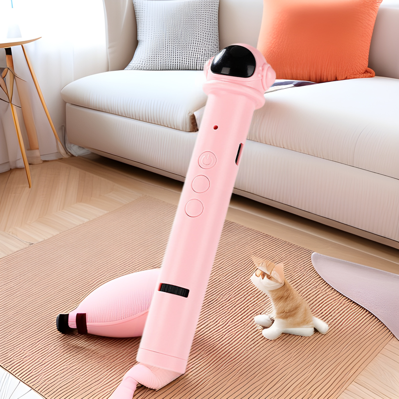 Cat laser pointer toy - rechargeable infrared teaser wand for cats - keeps your feline friend entertained