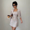 european and american cross-border women's fashion new spring/summer sequin dress - chanel-inspired style
