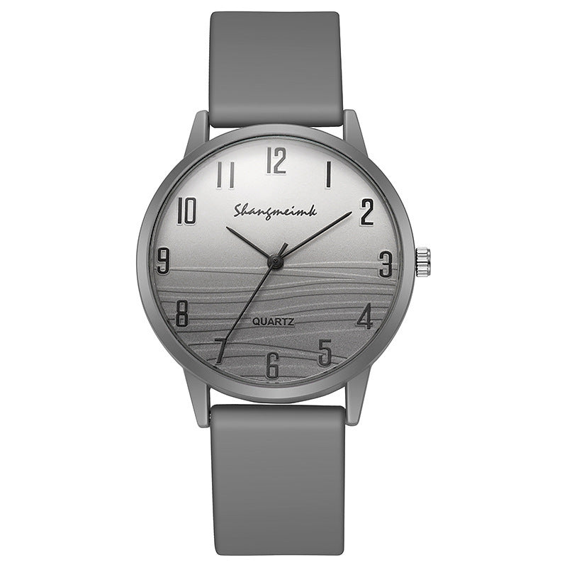 new casual minimalist jelly color women's watch student fashion round silicone strap quartz watch for girls