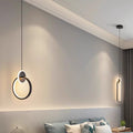 New trendy bedside pendant light, creative and unique wall lamp for bedroom, living room tv background wall, hanging wire lighting fixture