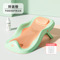 Baby bath support seat - reclining bath bed with non-slip mat - universal bathing aid for newborns