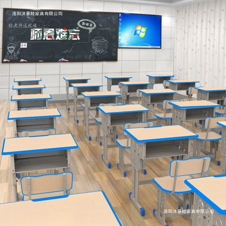 Wholesale school desks and chairs - heavy-duty, reinforced models for campuses. single student study desks and tutoring class desk sets - direct from the manufacturer
