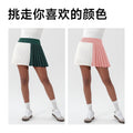 Spring/summer new color block yoga skirt - tight fit, stretchy golf & tennis skirt - anti-exposure running sports skort for women