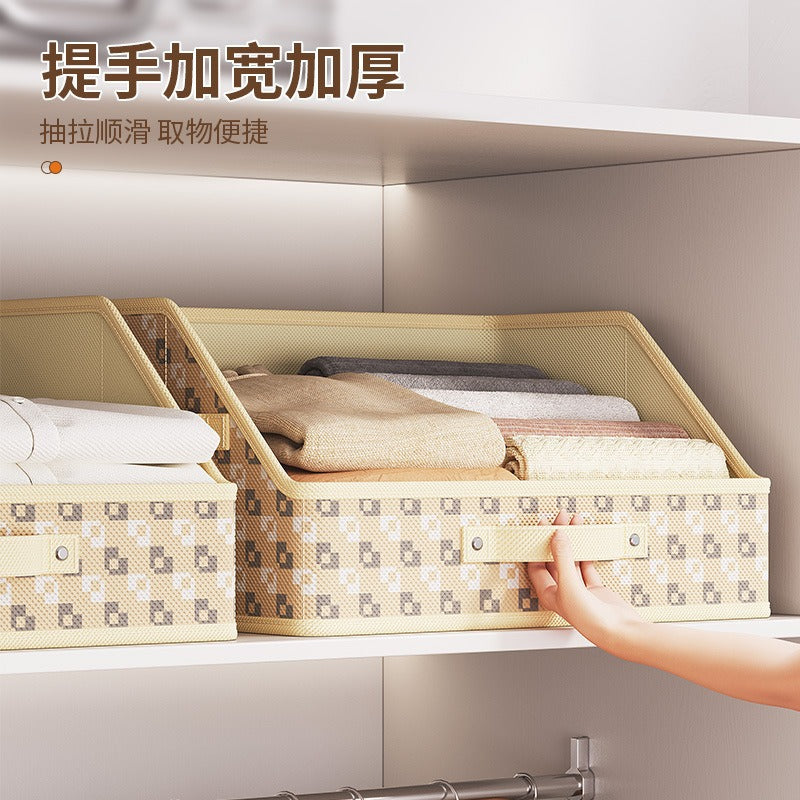 Household storage basket Desktop sundries Children's toys Snacks storage box Plaid pixel drawer dormitory finishing basket