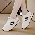 plus size lightweight athletic shoes for women, new spring/autumn soft sole eva sneakers, anti-slip leather casual running shoes