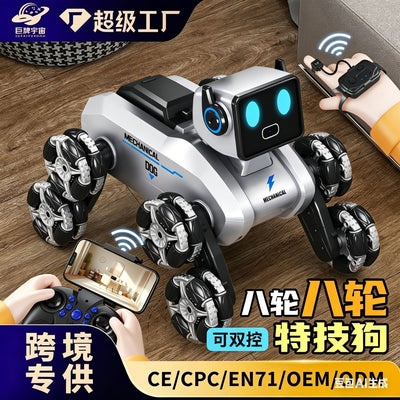 Smart remote control robot dog kids toy boy electric drift car gesture sensing eight-wheel stunt mechanical dog