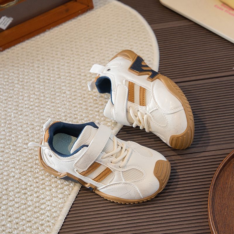 Kids' sneakers:  spring new collection - girls' retro agnes shoes, mesh upper, soft sole, non-slip casual shoes for mid-to-large children