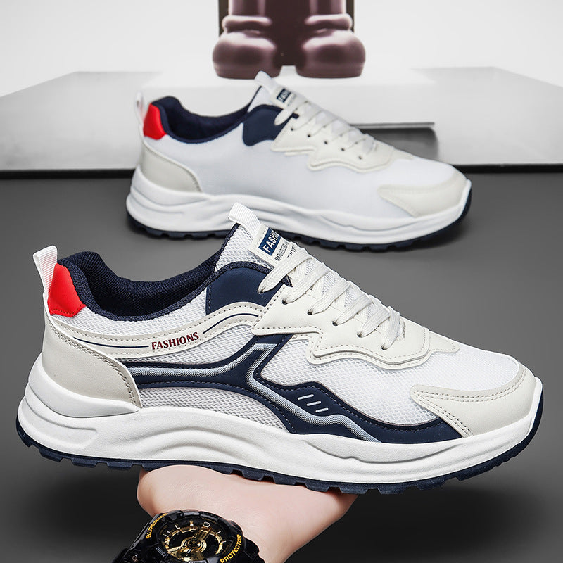 Men's trendy athletic casual shoes - 2026 summer mesh breathable versatile casual sneakers - men's height increasing chunky sneakers