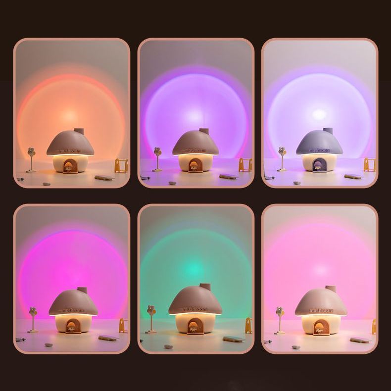 Mushroom aroma diffuser desktop humidifier - cute & chic, perfect birthday gift for her, practical & fun cartoon design