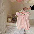 Summer romper thin baby girl sleeveless jumpsuit toddler baby vest cutesweet outing clothes