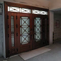 Factory direct zinc alloy glass splice door - stylish, bright, ideal for villas and country homes