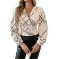 code new arrival  original women's fashionelegantv necklong sleevesshirt