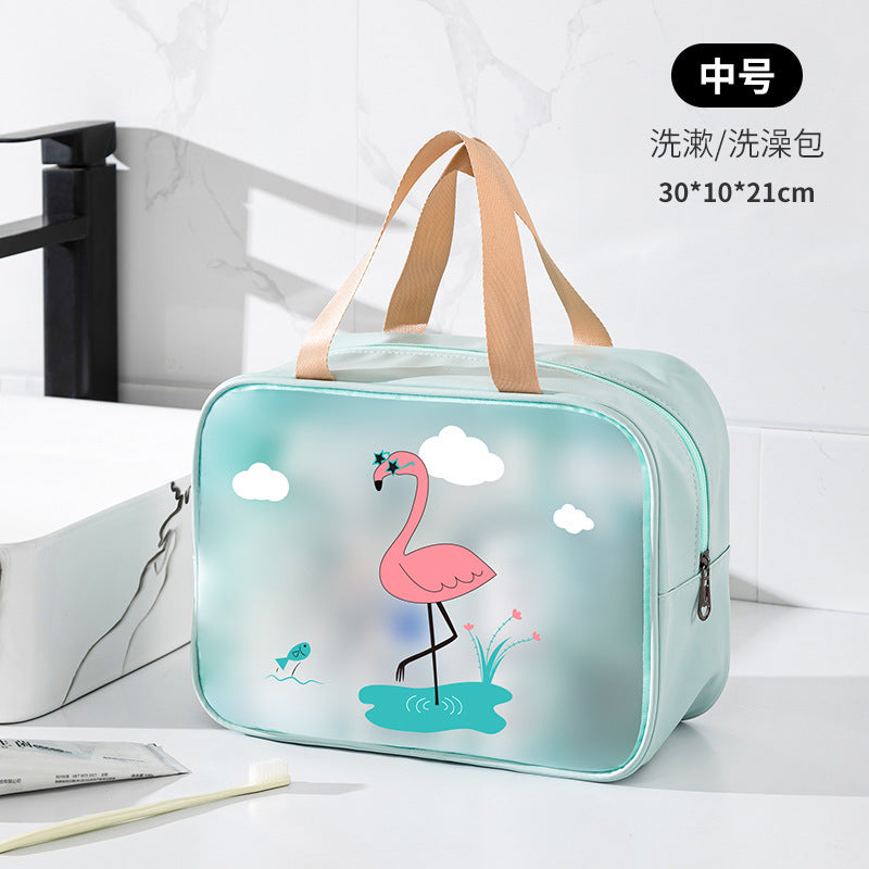 Portable Children's Cartoon Bath Bag Beach Bag Fitness Swimming Dry and Wet Separation Wash Bag PVC Storage Bag