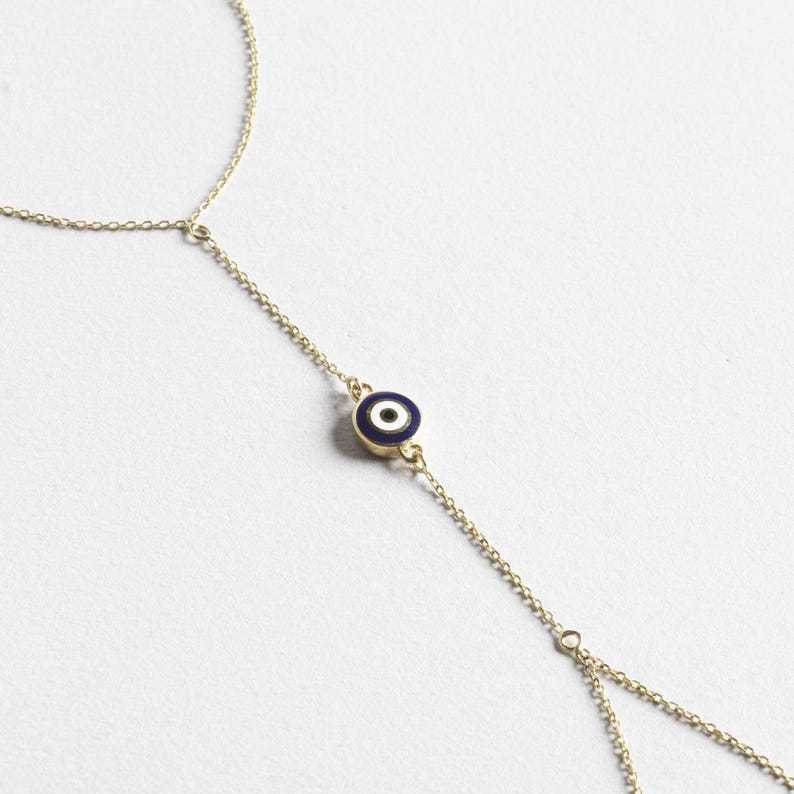 Shopee cross-border hot seller: exquisite minimalist european and american faceted round disc evil eye bracelet - unique jewelry for women