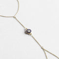 Shopee cross-border hot seller: exquisite minimalist european and american faceted round disc evil eye bracelet - unique jewelry for women