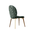 Luxury high-end dining chair - italian designer astrid leaf chair - upholstered backrest - perfect for small spaces - dining table chair