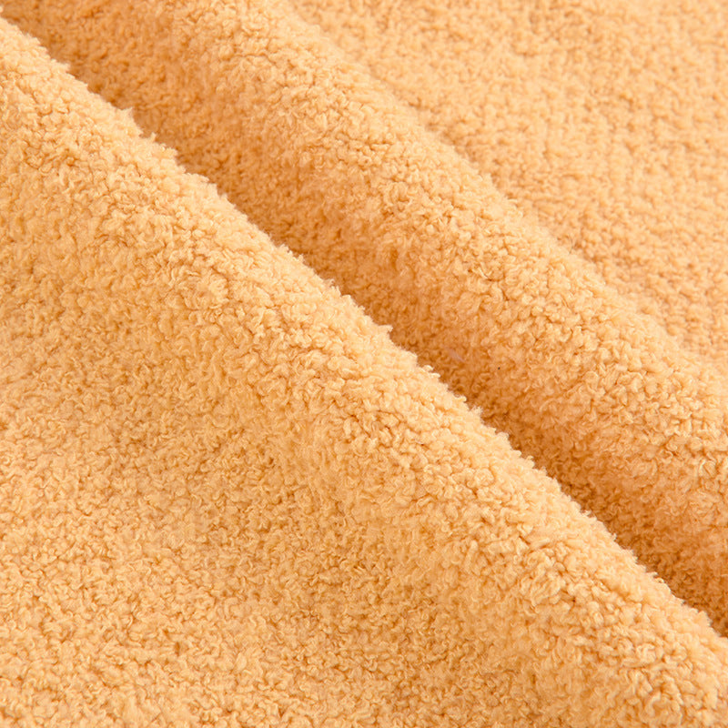 Single-sided cloud flannel material, beautiful velvet autumn and winter plush toys, homewear, pajamas, throw pillows, pet nests, flannel fabric