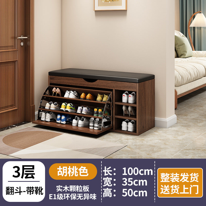 new arrival: bestselling flip-top shoe cabinet - home entryway shoe bench, shoe rack, and stool combo - all-in-one seating & space-saving storage