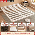 Popular minimalist floating bed 1.68m italian-inspired light luxury bed frame iron frame apartment bed without headboard bed style iron frame bed