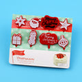 Home party letter fruit fork creative children's animal cute christmas fruit fork set bento tag