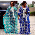 Special offer: 3d floral lace embroidered loose fit batwing sleeve robe - african women's clothing