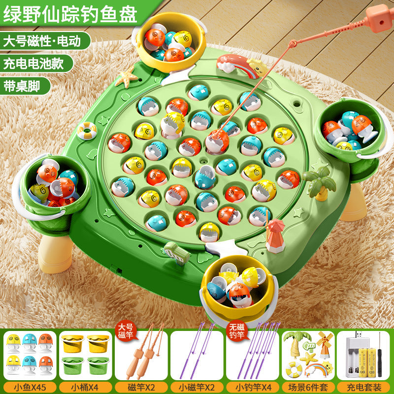 Baby electric magnetic fishing toy for kids, ages 1-2, 3, educational toy for children, two and a half weeks old, boys, girls, toddlers