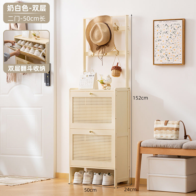Simple shoe rack household door multi-layer with door dust-proof entry shoe rack shoe cabinet high vertical integrated storage rack