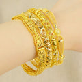 middle eastern women's charm flower bracelet 24k dubai ethiopian san francisco bridal jewelry party