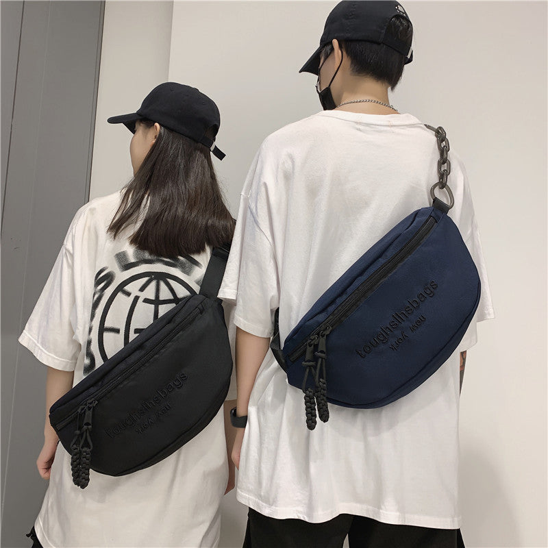 New Korean version messenger bag large capacity carry-on backpack multi-functional waterproof shoulder bag outdoor sports breast bag delivery