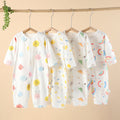 Wholesale baby rompers - spring/summer lightweight air conditioning suits, baby pajamas, long-sleeve onesies, crawling suits, newborn clothes