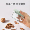 Kids glass food supplement box silicone fresh cover portable tableware box baby food supplement box can be steamed and cooked wholesale storage box