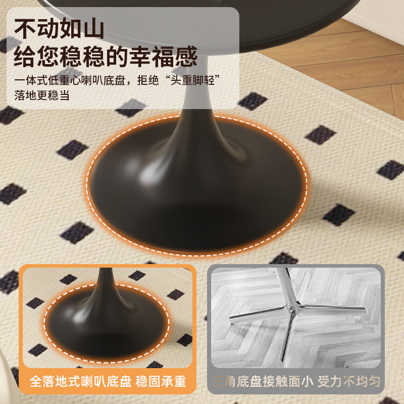 Coffee table, living room, for home, small apartment, side table, coffee table, negotiation table, round dining table, tulip balcony, small round table