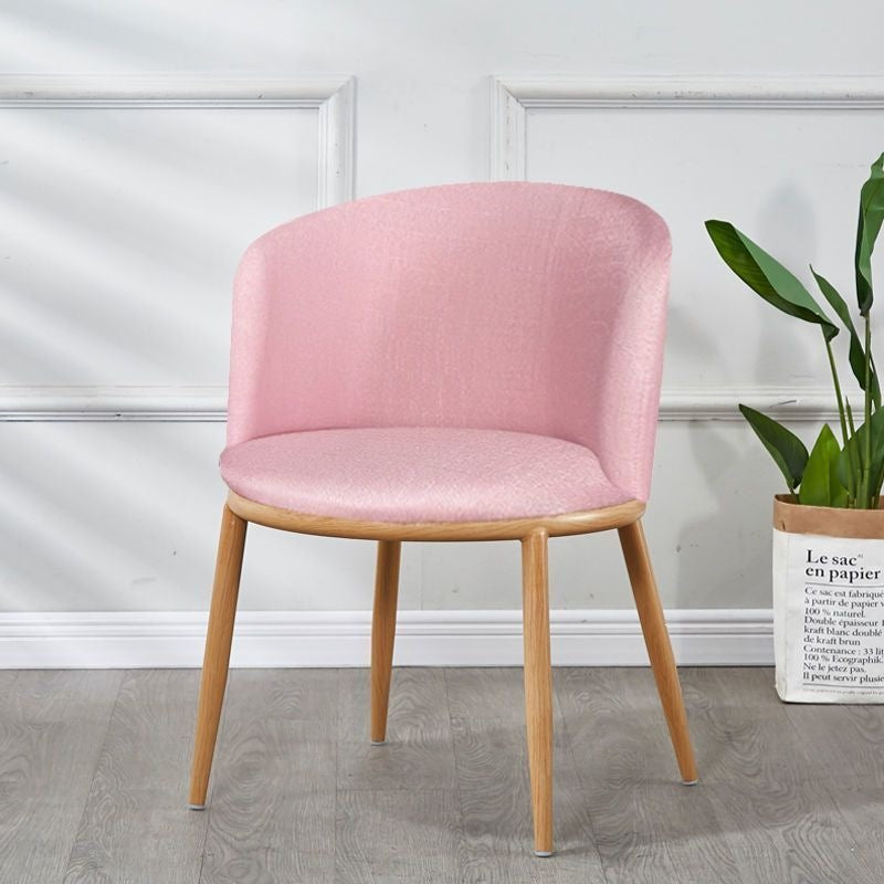 Nordic faux solid wood dining table and chair set - modern minimalist, small apartment friendly, creative casual round table with milk tea shop chairs