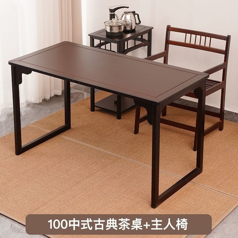 New chinoiserie tea table and chair combination office kung fu coffee table for home living room balcony tea table tea table