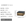 Outdoor solar fence post lights - modern minimalist waterproof lighting for home, villa, and gate pillars