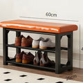 Shoe changing stool for home can sit on shoe cabinet stool all-in-one entrance door iron artaccessible luxuryclassy sense of wearing shoe stool entrance shoe rack
