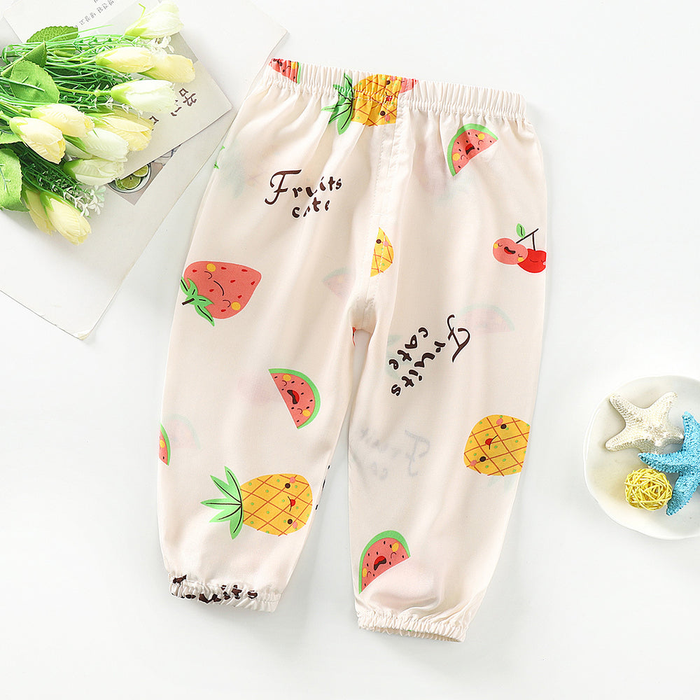 Kids' mosquito-proof pants: summer baby bloomers, toddler & child long pants, breathable air conditioning pants for boys & girls