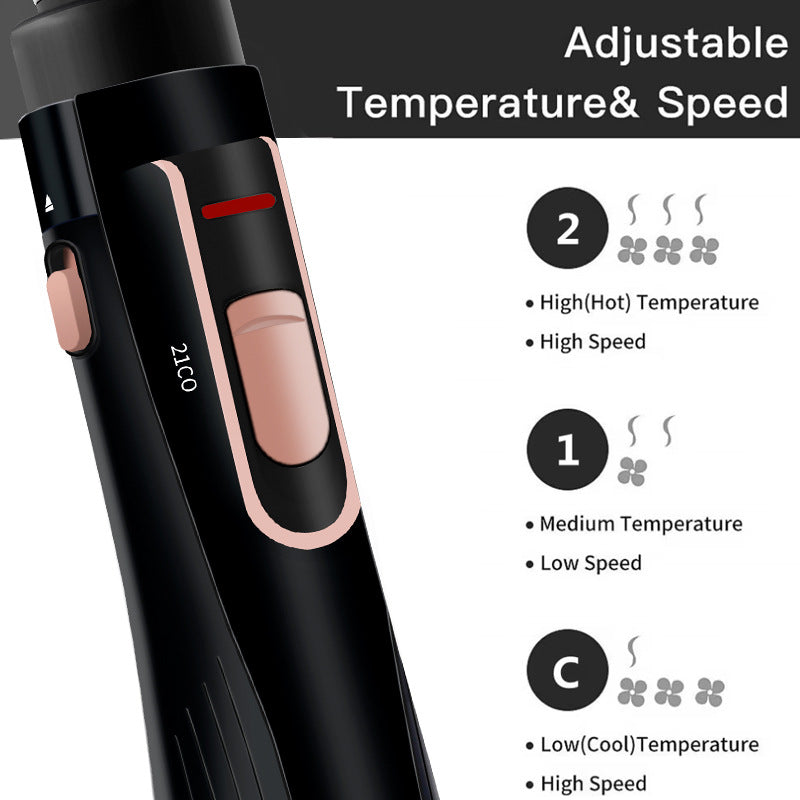 Cross-border popular hair straightener, curling iron, three-in-one hair dryer, Middle East multi-functional household hot air hair comb, air comb