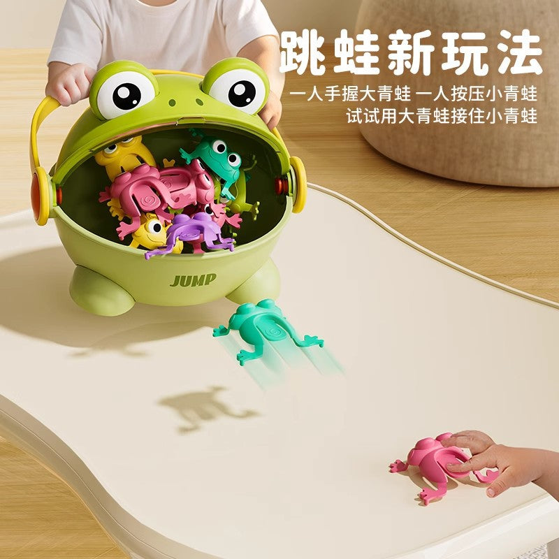 Tiktok hot new kids' bouncing frog toy - press-and-jump educational toy for children, perfect for parent-child interaction