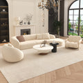 French cream style casual sofa designer cashmere living room lazy sofa chair hotel b&b hotel coffee table