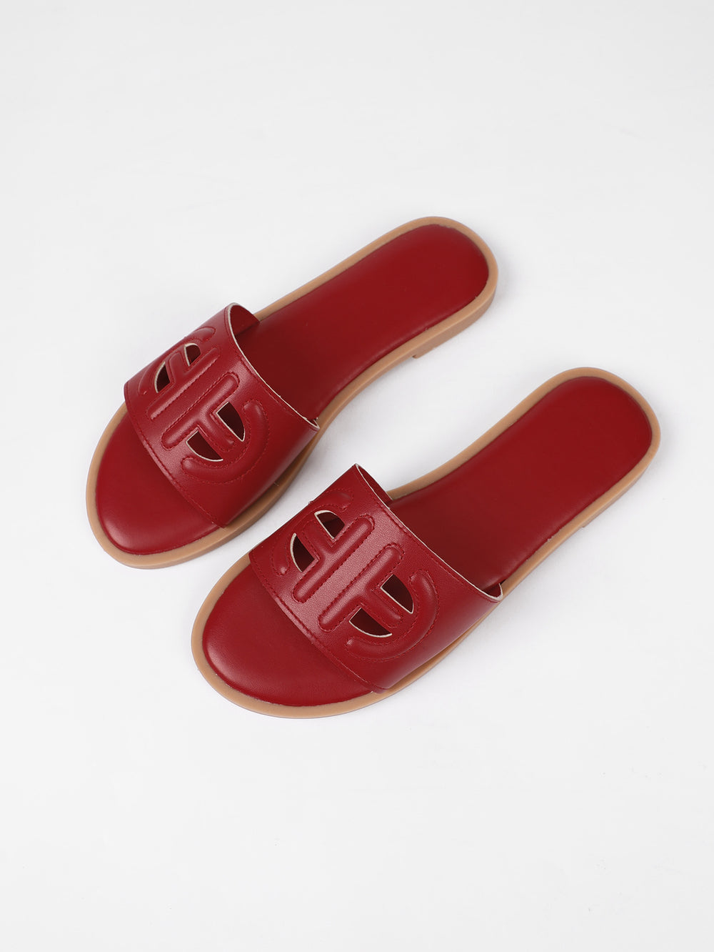 plus sizefashionfashioncasual sandals new arrivalcut out plain pure colorflats women's slippers beach flip-flops