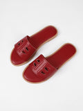 plus sizefashionfashioncasual sandals new arrivalcut out plain pure colorflats women's slippers beach flip-flops
