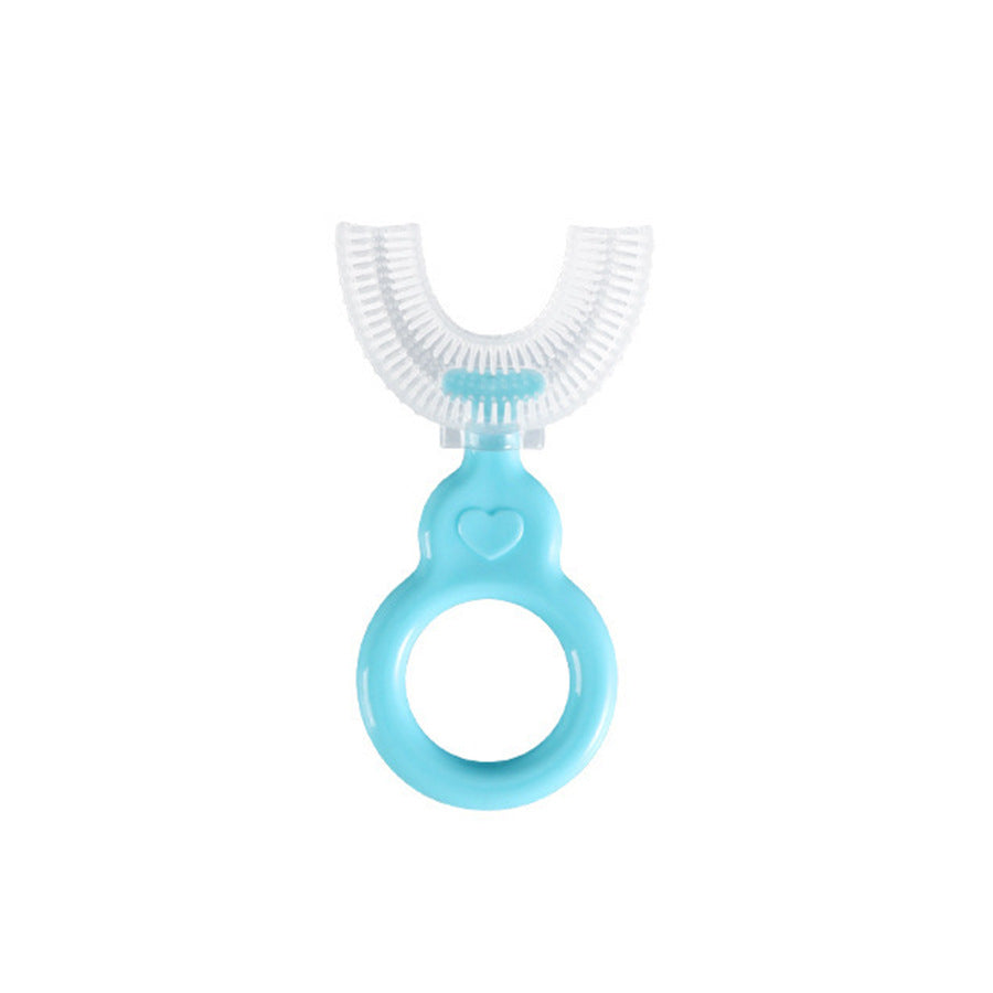 Children's u-shaped toothbrush Baby oral cleaning brush Baby oral soft silicone toothbrush Children's toothbrush wholesale
