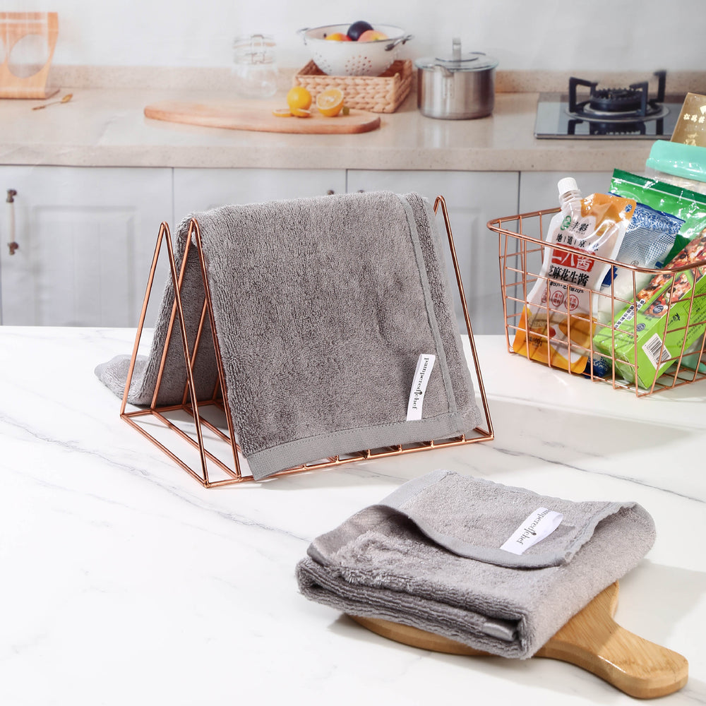 Bamboo fiber kitchen dish towel 40*50cm, thickened 106g, non-stick, oil-absorbent, easy to clean, cross-border amazon