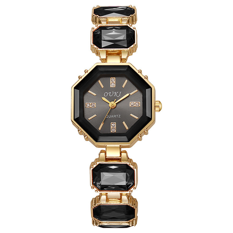 foreign trade octagonal bracelet watch women's fashion casual watch women's watch diamond-encrusted british watch manufacturer wholesale