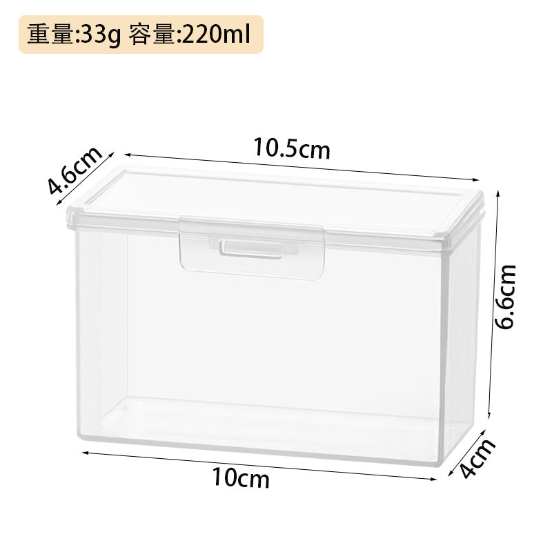 Compact and portable playing card storage box, flip cover, transparent card card storage box, sundries storage box in the drawer