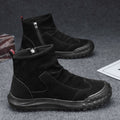2024 hot-selling high-top anti-slip wear-resistant casual work shoes for men - waterproof, odor-resistant, thick-soled, comfortable, and lightweight, ideal for construction sites